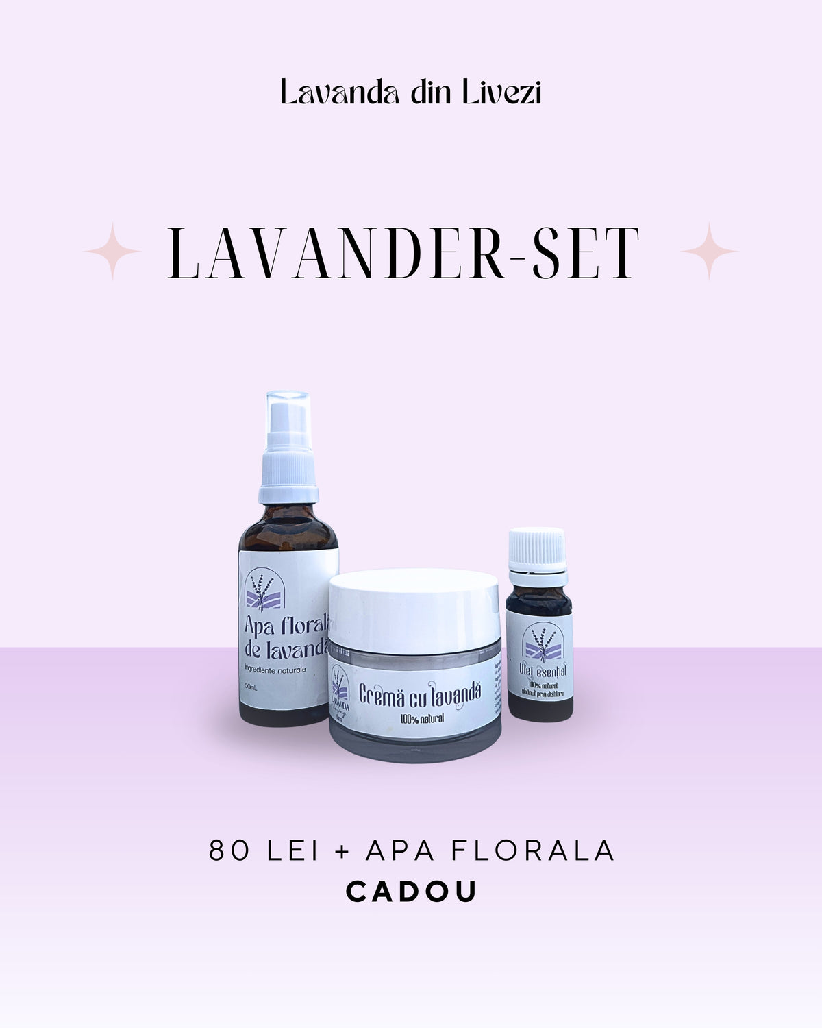 Lavender Set + Apă Florală Cadou